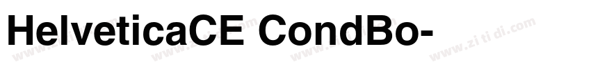HelveticaCE CondBo字体转换